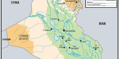 মানচিত্র ইরাক টিলা